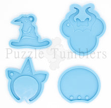 Load image into Gallery viewer, NEW Variety of Shape Mold (Hat, Mouse with Bow and Horn, Unicorn, Mouse Ear) Blue