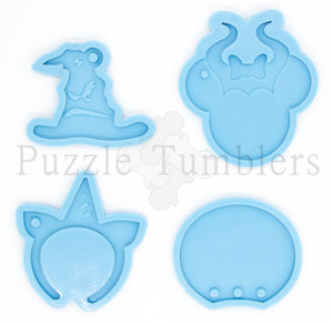 NEW Variety of Shape Mold (Hat, Mouse with Bow and Horn, Unicorn, Mouse Ear) Blue