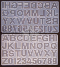 Load image into Gallery viewer, REVERSE ALPHABET MOLD CLEAR