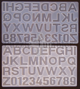 REVERSE ALPHABET MOLD CLEAR