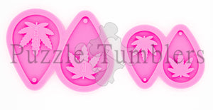 NEW Small & Medium Leaf Earring Mold PINK