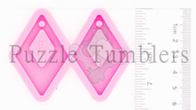 Load image into Gallery viewer, NEW Small &amp; Medium Diamond Hoop Earring Mold PINK