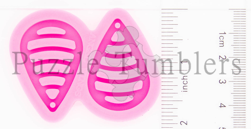 NEW Small Horizontal Earring Mold PINK