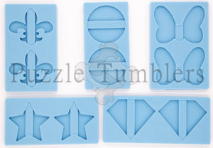 NEW Straw Topper Molds (Variety) Blue