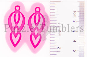 NEW Earring Molds with Heart Large & Small