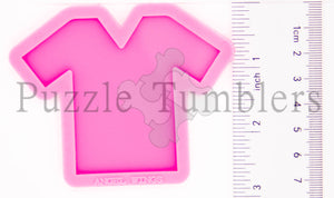 NEW Large T-shirt Mold V-Neck (NO HOLE) - Badge Reel  - $6