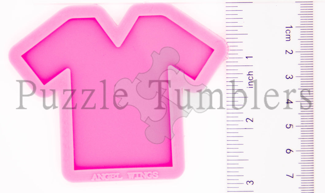 NEW Large T-shirt Mold V-Neck (NO HOLE) - Badge Reel  - $6