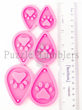 Load image into Gallery viewer, NEW Paw Print Earring Mold (Small, Medium, Large)