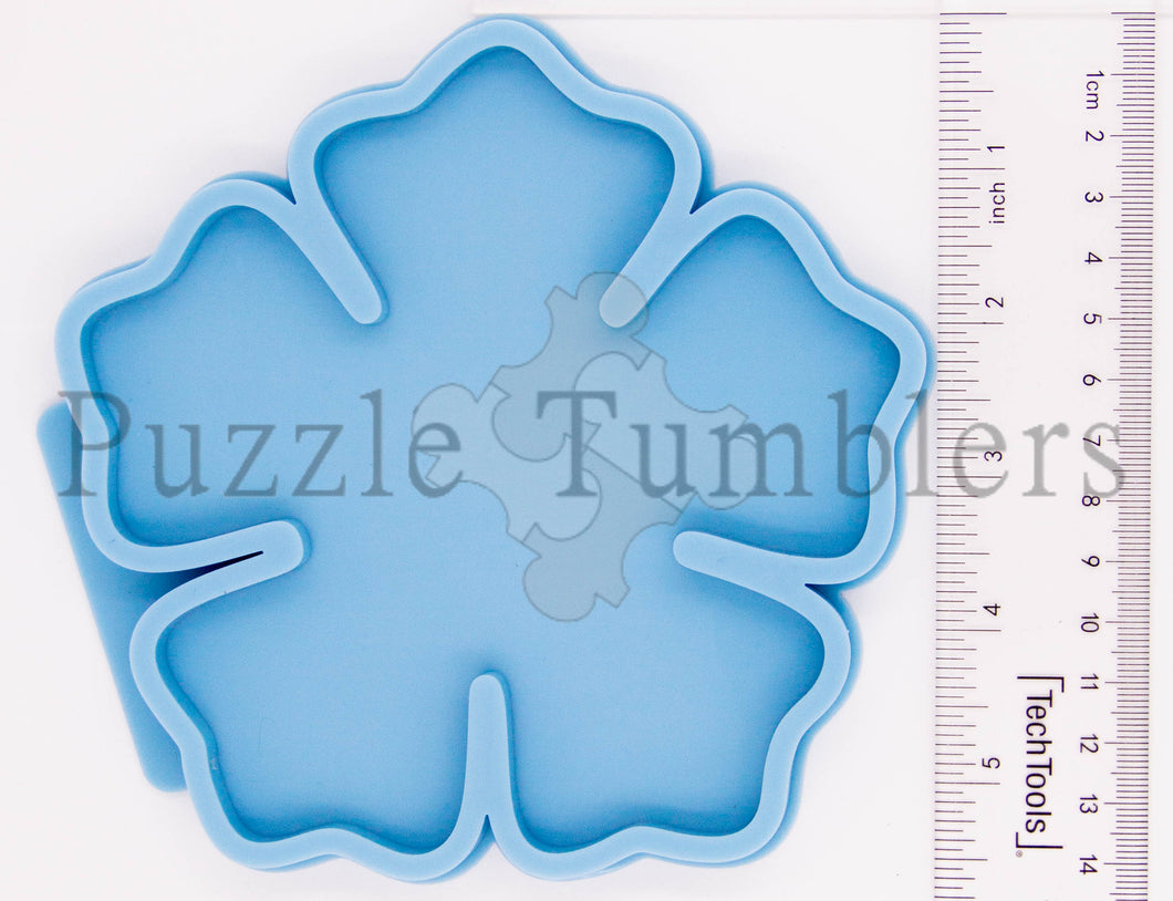 XL Hawaiian Flower Coaster / Agate Blue Mold
