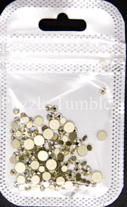 SMALL BLING Starter Kit Rhinestones Glass AB/Glass Stones - Flat Back (NON-Hot Fix) VARIETY
