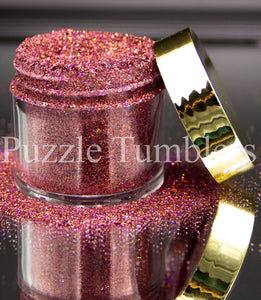 SPARKLING ROSE - HOLOGRAPHIC FINE GLITTER