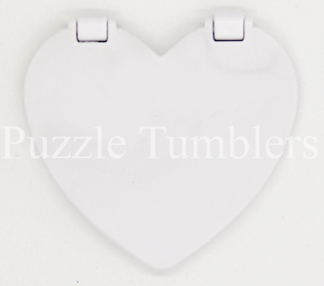 NEW Heart and Flower Shaped Single and Double MIRROR with 3M Backing