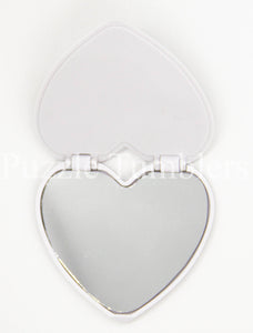 NEW Heart and Flower Shaped Single and Double MIRROR with 3M Backing