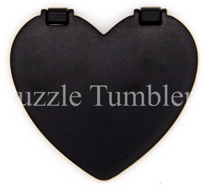 NEW Heart and Flower Shaped Single and Double MIRROR with 3M Backing