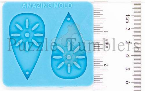 NEW Blue Earring Molds Sun Burst