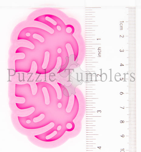 NEW Leaf Earring Mold - Pink