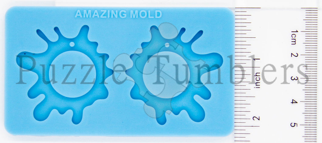 NEW Blue Earring Molds Splat