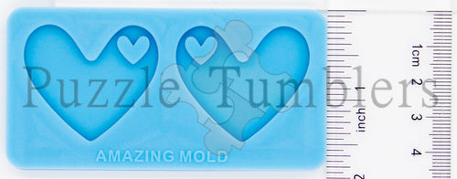 NEW Blue Earring Molds Hearts