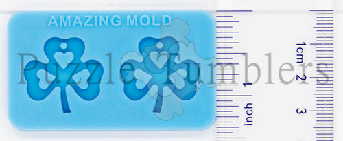 NEW Blue Earring Molds Clovers