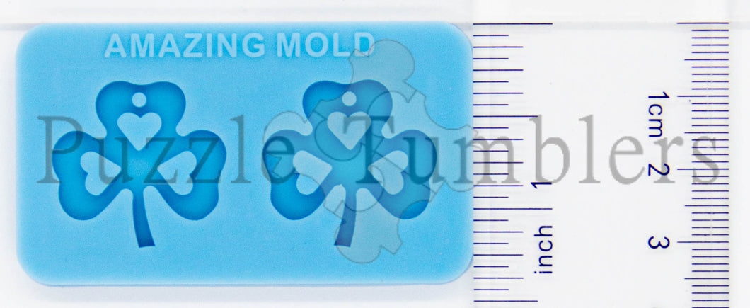 NEW Blue Earring Molds Clovers