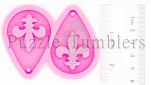 NEW Fleur de Lis Earring Molds PINK $6.25
