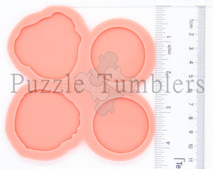CUSTOM MOLD:  Agate Quad Phone Grip AND Badge Reel Mold  *May have a 14 Day Shipping Delay (BR3)