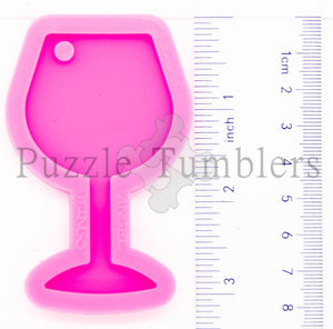 NEW Red Wine Stem Glass - PINK Mold