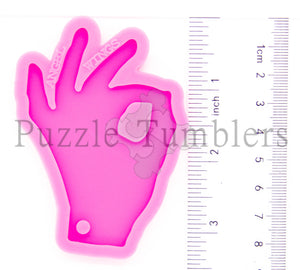 NEW "OK" Hand Sign Mold - PINK Mold