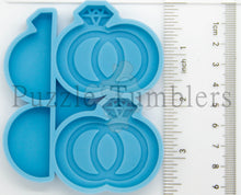 Load image into Gallery viewer, NEW - DIAMOND RING / WEDDING RING STRAW TOPPER - NEW MOLD