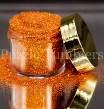 Load image into Gallery viewer, RUSTIC ORANGE - HOLOGRAPHIC FINE GLITTER