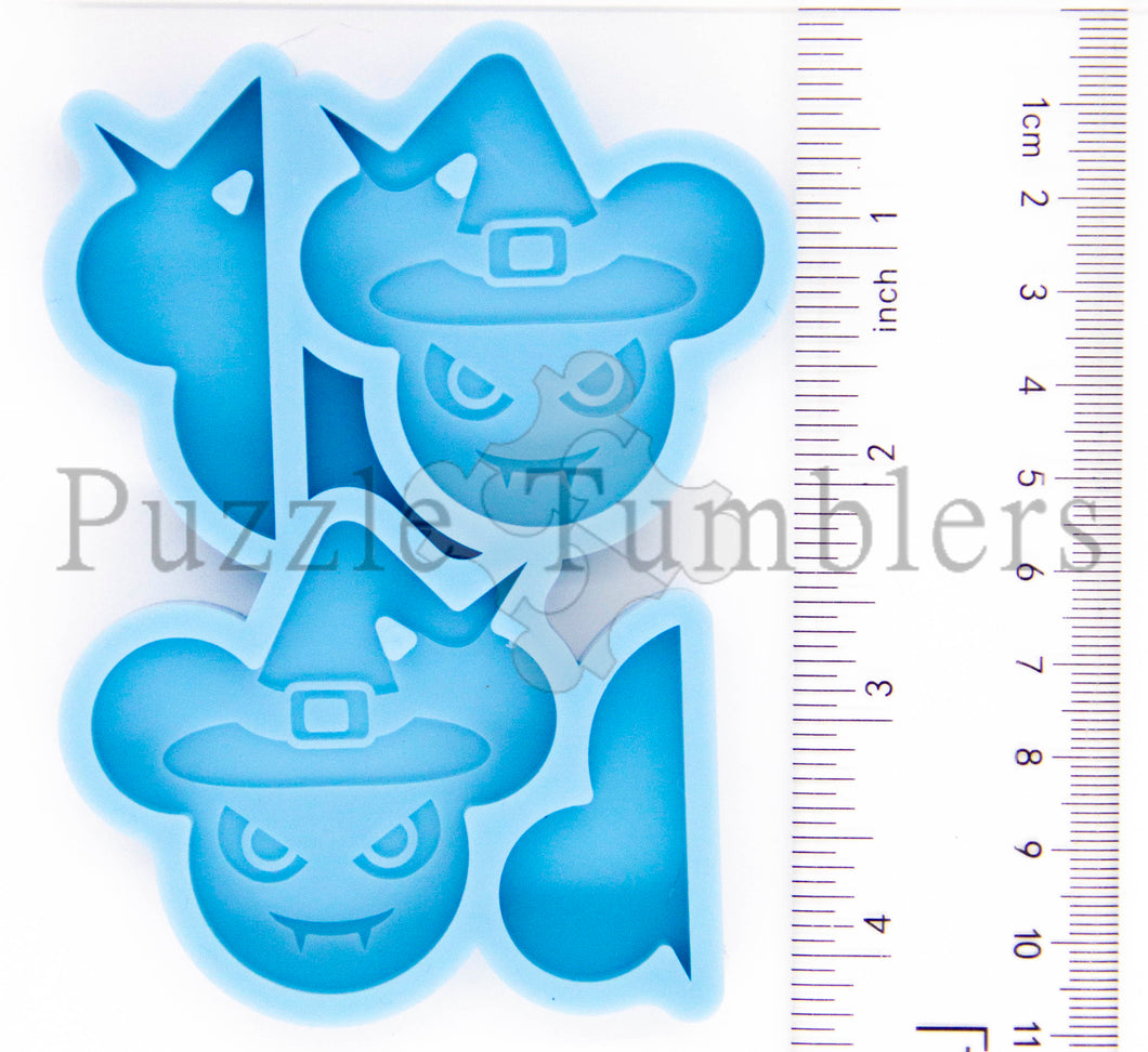 Witch Mouse STRAW TOPPER - NEW BLUE MOLD
