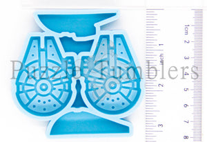 Spaceship STRAW TOPPER - NEW BLUE MOLD