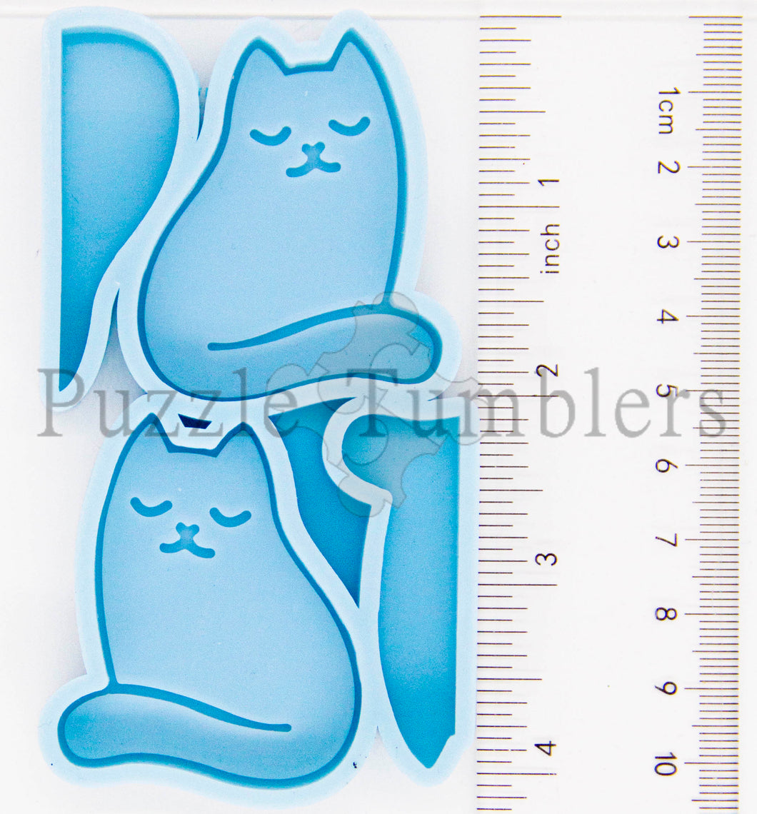 Cat STRAW TOPPER - NEW BLUE MOLD