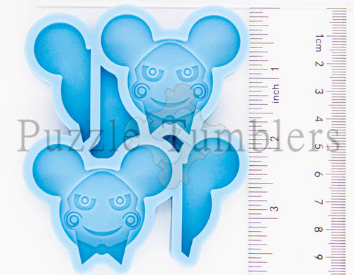 Evil Clown Face STRAW TOPPER - NEW BLUE MOLD