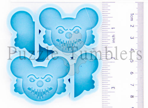 NEW Angry Mouse (Bearible Lector) STRAW TOPPER - NEW BLUE MOLD