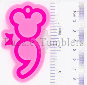 NEW Semicolon Mouse with Bow Attachment - PINK Mold
