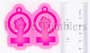NEW Fist with Circle Cross - PINK Mold