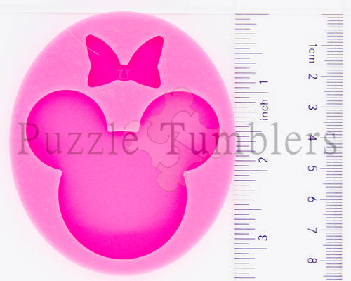 Small Mouse with Detached Bow - PINK Mold