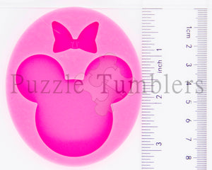 Small Mouse with Detached Bow - PINK Mold