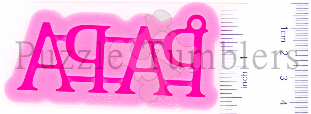 NEW PAPA Letters Mold - PINK Mold