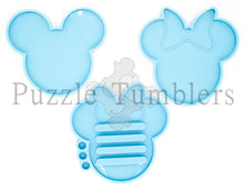 Load image into Gallery viewer, NEW - 3 PIECE MOUSE HEAD COASTER SET - BLUE MOLDS