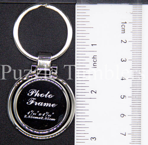 Circle Shaped Photo Keychain Blank