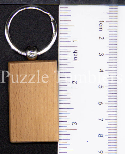 Keychain Blank - Wooden (Rectangular)