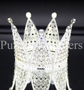 Tumbler Crown - SILVER with Rhinestones