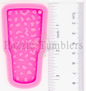 NEW -TUMBLER WITH LEOPARD SPOTS- PINK Mold