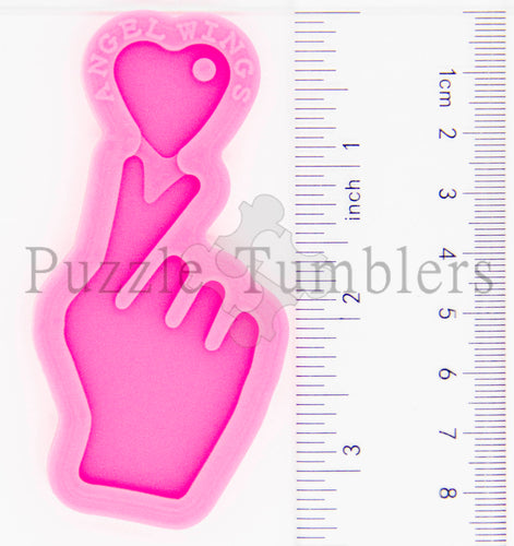 NEW -HAND & HEART- PINK Mold