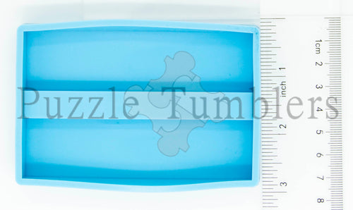 NEW - RECTANGLE BUSINESS CARD HOLDER - BLUE Mold