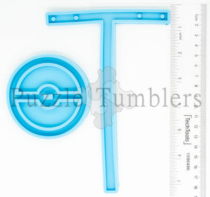 NEW- "T" 2 Earring Set Holder Mold