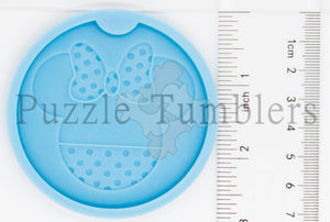 NEW- Mouse with Bow Car Coaster Mold