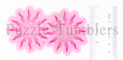 NEW - SUN EARRINGS - PINK Mold